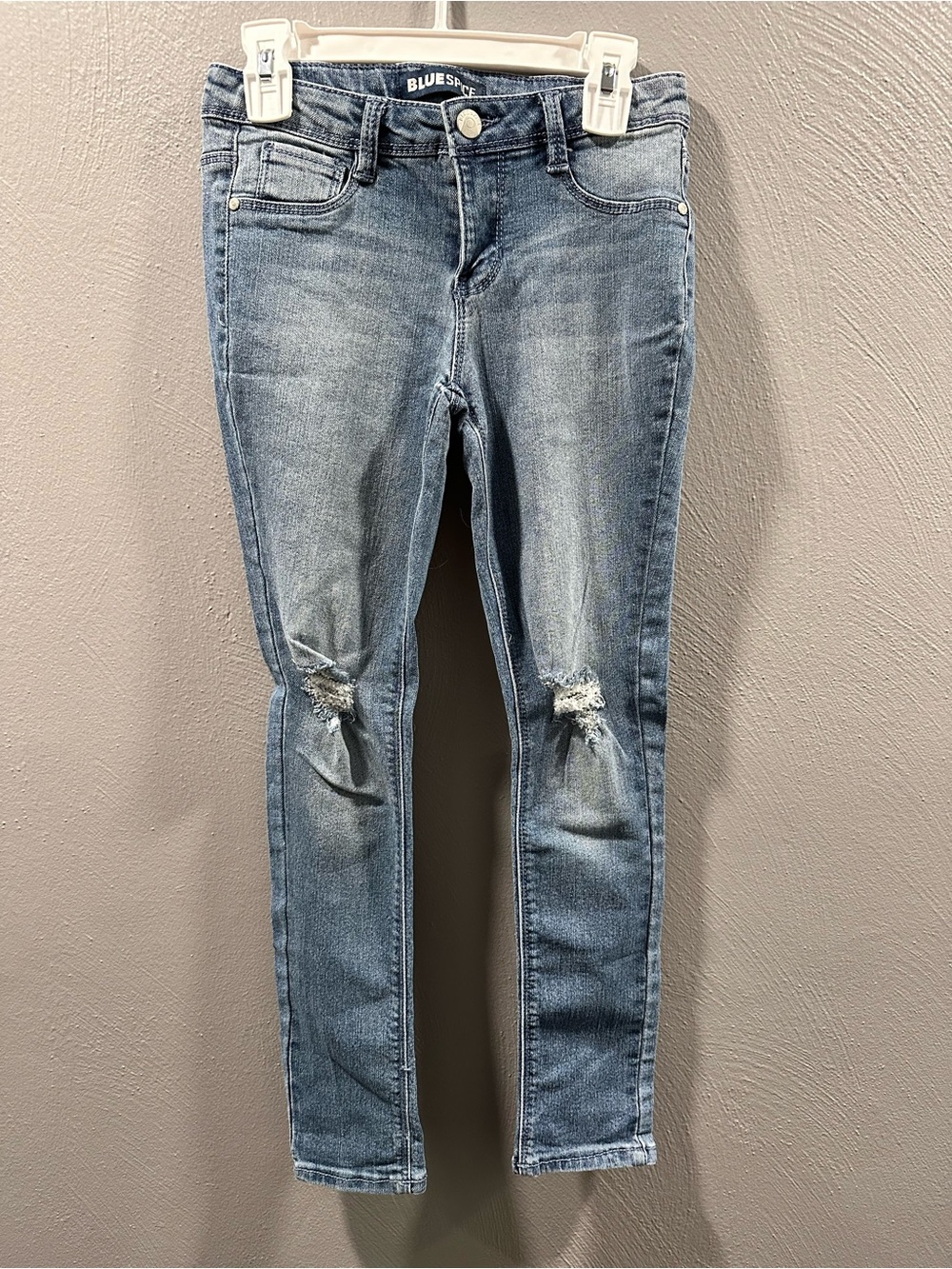 Blue Spice Light Blue Distressed Skinny Jeans